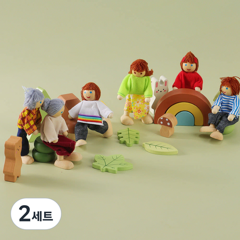 캐스비 플레이 관절인형 가족 6종, 2세트