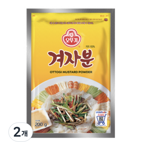 오뚜기 겨자분, 200g, 2개