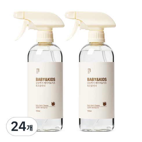 살림백서 베이비 & 키즈 욕조클리너, 500ml, 24개