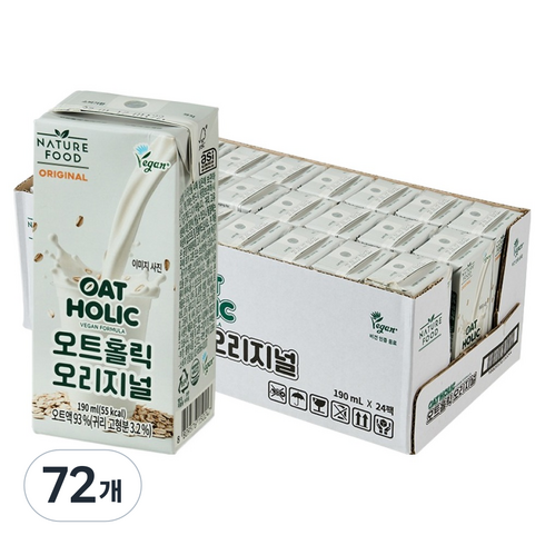 오트홀릭 오리지널, 72개, 190ml