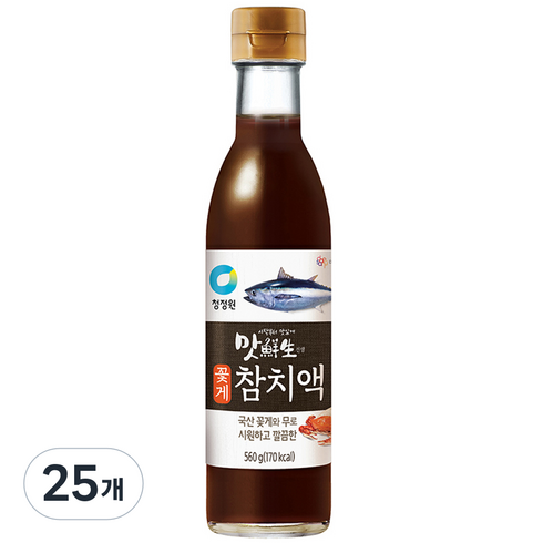 맛선생 꽃게 참치액, 560g, 25개