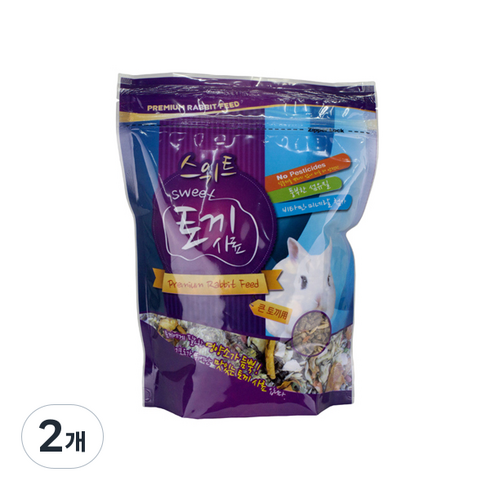 스위트 큰토끼사료, 750g, 2개