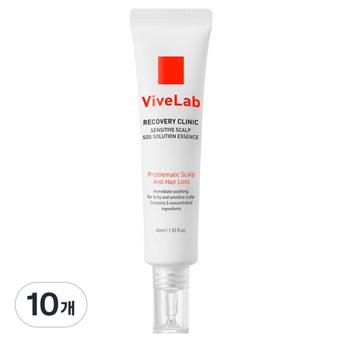 바이브랩 리커버리 클리닉 센서티브 스칼프 에스오에스 솔루션 에센스, 40ml, 10개