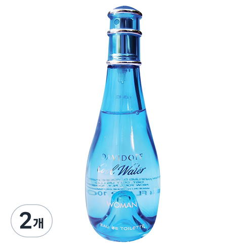 다비도프 쿨워터 우먼 오드뚜왈렛, 100ml, 2개