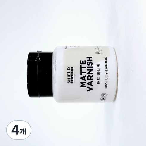 쉴드 매트 미술용 바니쉬, 500ml, 4개