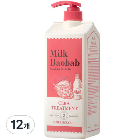밀크바오밥 세라 트리트먼트 플로라부케, 1.2L, 12개