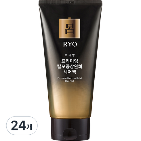 려 초의방 프리미엄 탈모증상완화 헤어팩, 24개, 300ml