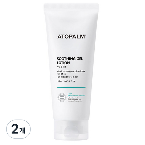 아토팜 수딩 젤 로션, 160ml, 2개