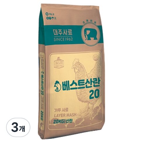 대주 베스트 산란 사료, 20kg, 3개