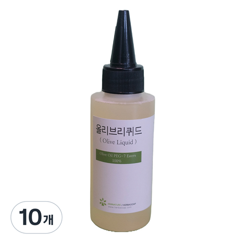 올리브리퀴드 만들기 DIY용 원료 100ml, 연한 노란색, 10개