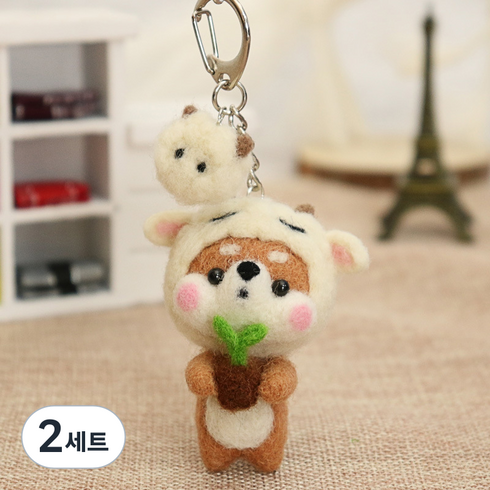 Healingcare 펠트 실 바늘 DIY 세트, 2세트, 08 양