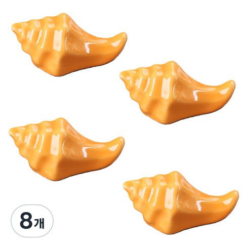 테이블 젓가락 홀더 소라디자인, 오렌지레드, 8개