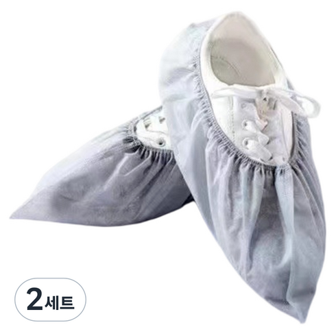 플로우코드 일회용 부직포 신발커버 200p 세트, 그레이, 2세트