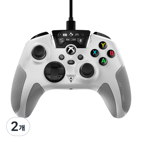 터틀비치 리콘 엑스박스 유선 게임 컨트롤러, 리콘 컨트롤러 XBOX/PC 게임패드(화이트), 2개