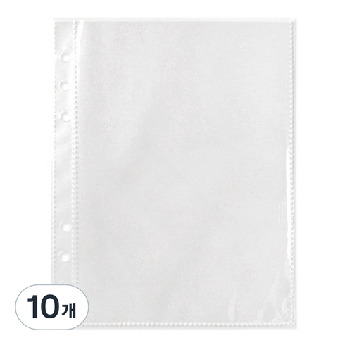 투영디자인 6공 바인더 속지 1포켓 157 x 197 mm, 20매입, 10개