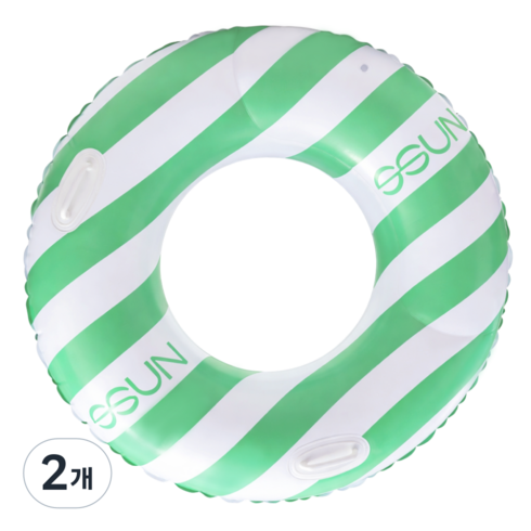 SSUN 성인용 물놀이 튜브 특대형 120cm, 민트, 2개