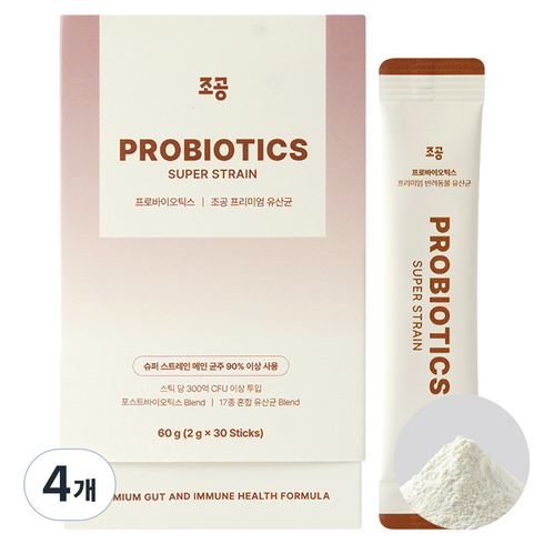 조공 반려동물 프로바이오틱스 영양제, 60g, 장건강/유산균, 4개