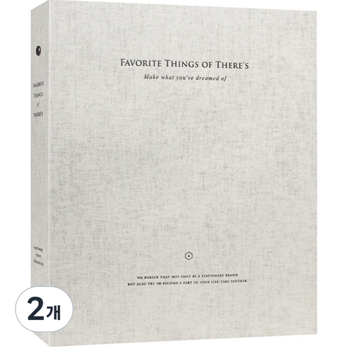 리코즈 티켓 보관 바인더, 오트밀, 25매, 2개