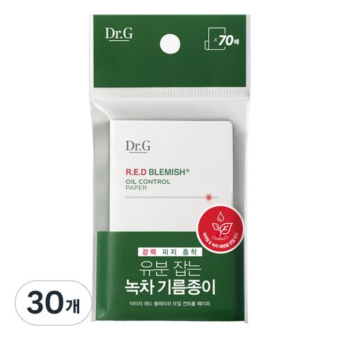 닥터지 레드 블레미쉬 오일 컨트롤 페이퍼, 70매입, 30개