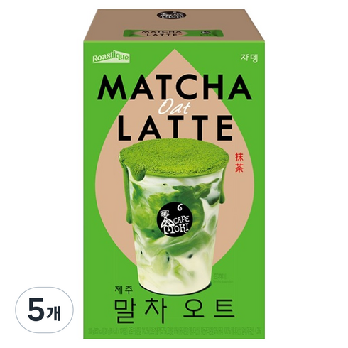 쟈뎅 로스티크 까페모리 말차 오트 라떼, 20g, 10개입, 5개