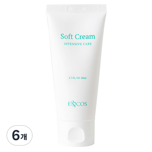 이엔코스 각질 소프크 크림 80ml, 1개입, 6개