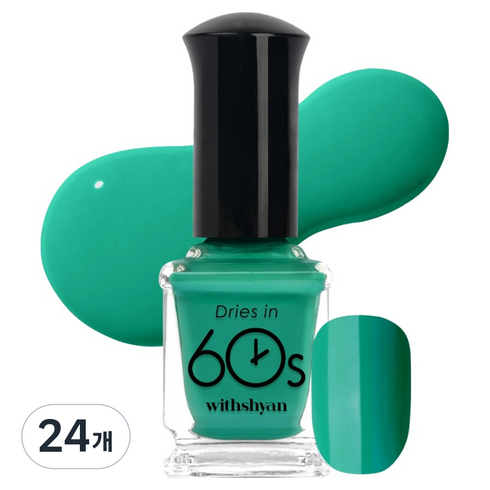위드샨 60초 매니큐어, M169비바그린, 9ml, 24개