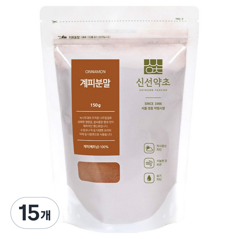신선약초 계피 분말, 150g, 15개
