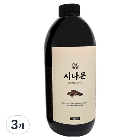 더고집 시나몬 피톤치드 계피 스프레이 탈취제 리필, 3개, 1L