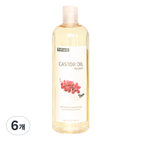 보르헤스 정제 피마자유 바디오일, 500ml, 6개