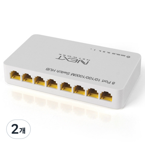 넥스트유 8포트 기가비트 스위치허브, NEXTU-6008GH, 2개