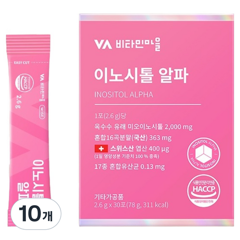 비타민마을 이노시톨 알파, 78g, 10개
