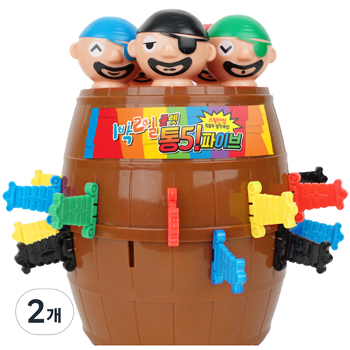 1박2일 통 파이브 해적룰렛, 혼합색상, 2개