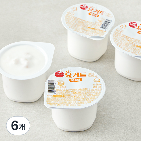 서울우유 요거트 복숭아, 85g, 4개입, 6개