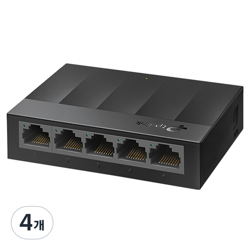 티피링크 기가비트 5포트 데스크탑 스위칭허브, LS1005G, 4개