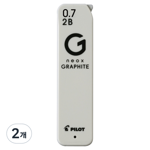파이롯트 new 네옥스 그라파이트 샤프심 2B, 0.7mm, 2개