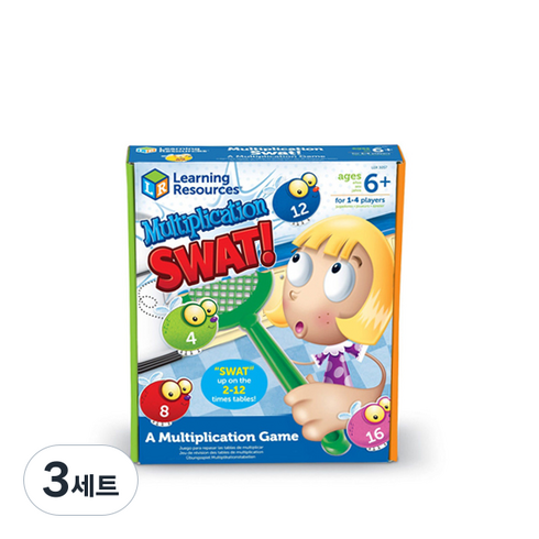 가베 러닝리소스 파리찰싹 곱셈 게임 LER3057, 3세트