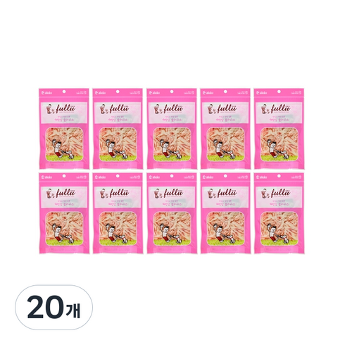 후루루 고양이 슬라이스 간식, 게맛살슬라이스, 30g, 20개