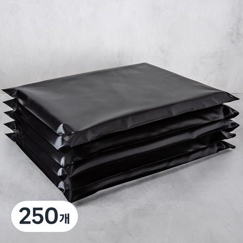 혜림봉투 HDPE 택배봉투 검정, 250개
