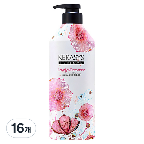 케라시스 퍼퓸 샴푸 러블리 앤 로맨틱, 980ml, 16개