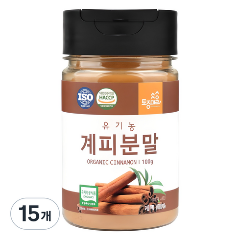 토종마을 유기농 계피분말, 15개, 100g