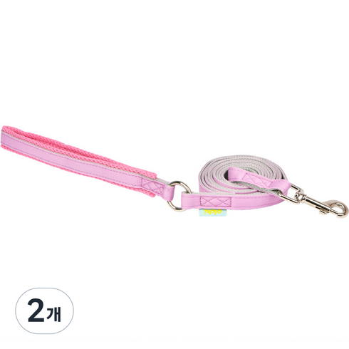 올치 반려동물 마카롱 리드줄 2, 핑크, 2개