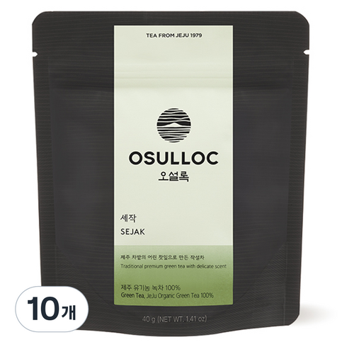 오설록 세작 녹차, 40g, 1개입, 10개