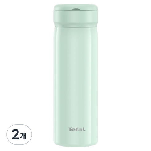 테팔 316 스텐 이지 오픈 루프 텀블러, 그린, 450ml, 2개