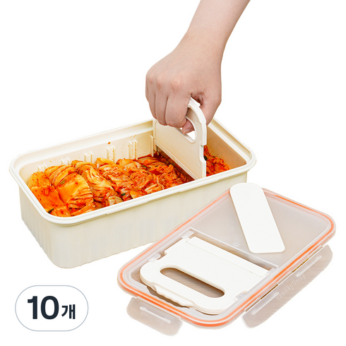 인블룸 반포기 김치자르미 김치통 + 커터칼 세트, 3L, 10개