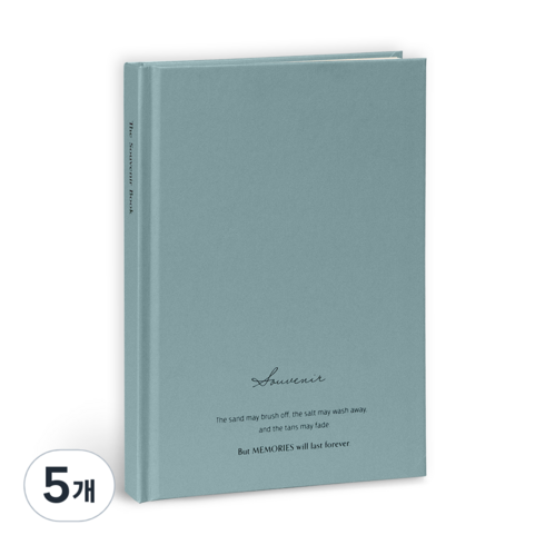아이코닉 수베니어 B6 라인 줄 유선 하드커버 양장노트, 05 인디 블루, 5개