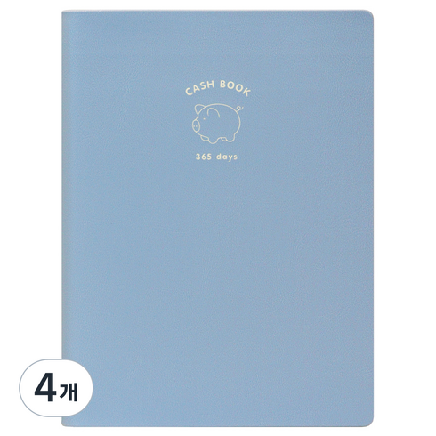 인디고 생활의 온도 1년 만년 커버형 가계부 ver 4, 베이비블루, 4개