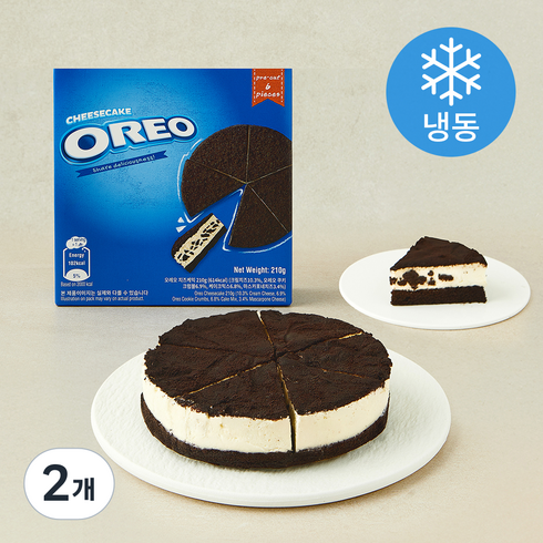 오레오 치즈케이크 (냉동), 210g, 2개