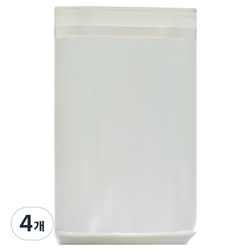 생활을그리다 식품용 접착식 OPP 봉투 9 x 12 cm 400p, 4개