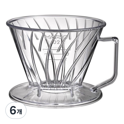 하리오 페가수스 드리퍼 PED-02-T, 300ml, 6개, 단품
