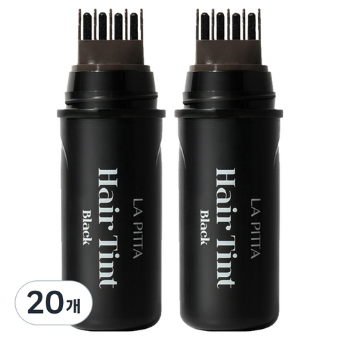 라피타 새치커버 헤어틴트 10ml, 블랙, 20개